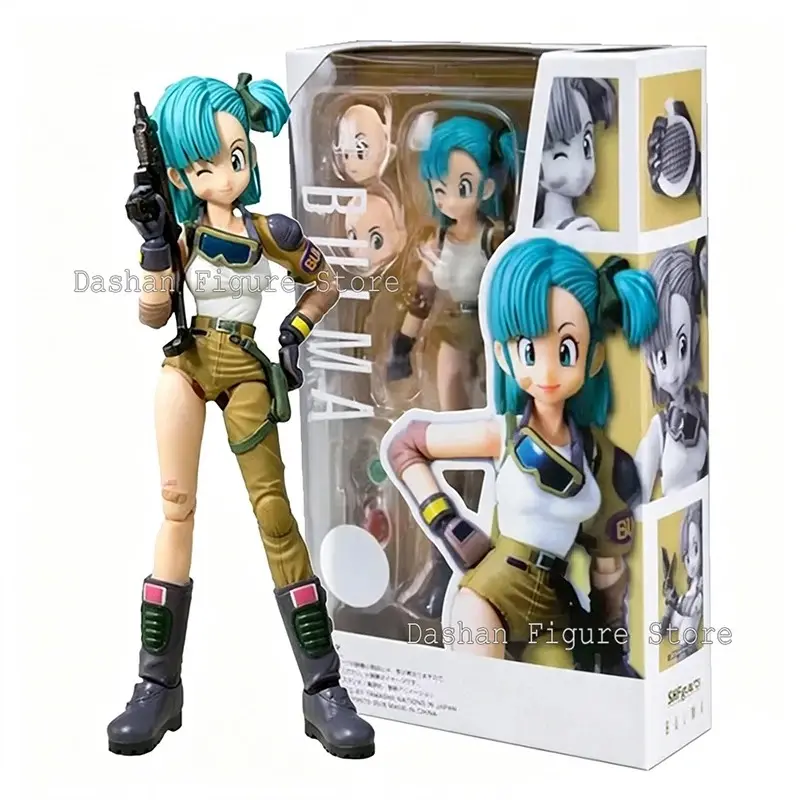 13.5cm Anime Figure: Bulma (Childhood Version) – Articulated PVC Collector's Figure (SHF Style)