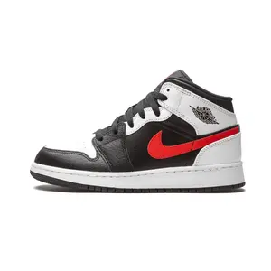 Air Jordan 1 Mid GS "Chile Red" 554725 075