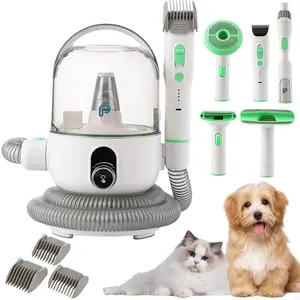 Pet Grooming Kit with 2L Vacuum Suction 99% Pet Hair, Professional Quiet Dog Grooming Vacuum Kit with 5 Grooming Tools For Pets