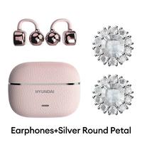 Pink+Silver Round Petal