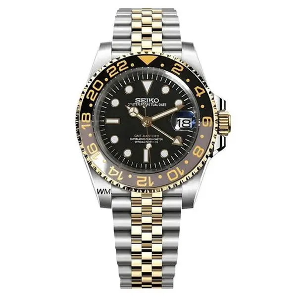 Seiko GMT Two Tone Mod Watch