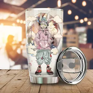 [Anime Cups - Sale Up To 35%] Nanachi Tumbler Cup, Made in Abyss Anime Character Cup, Cute Furry Design, Adorable Car Accessory, Gift for Anime Lovers