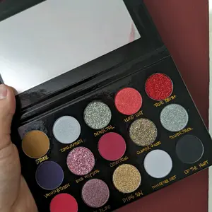 Templum Vampyre, Vampire Theme Eyeshadow Palette. Highly Pigmented, Velvety & Shimmer Eyeshadow, Romantic / Vampire Goth Cosmetics/ red goth/Makeup