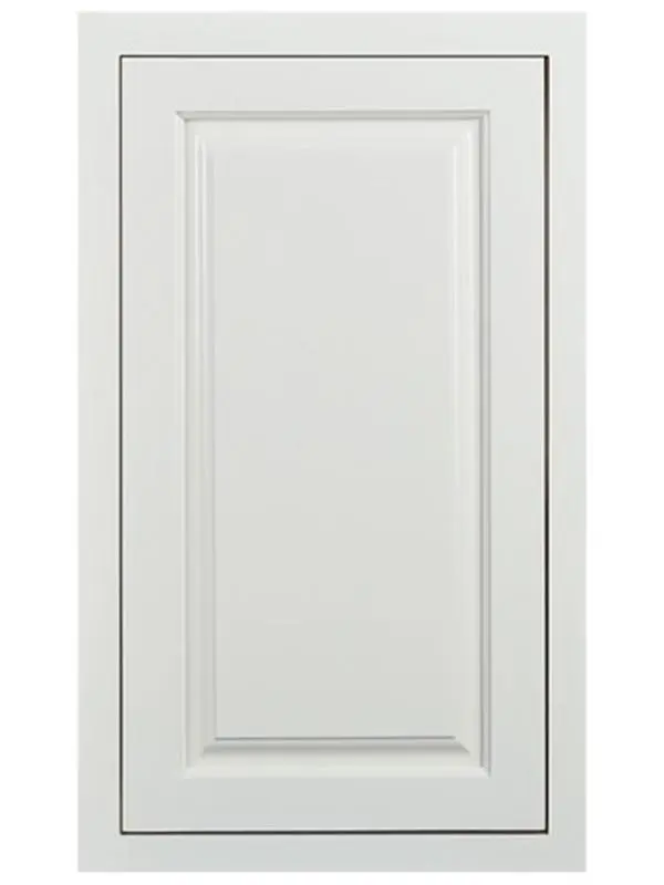 Vintage White Inset Kitchen Cabinet Sample Door – Solid Wood Raised Panel Door Sample – Furniture-Grade Inset Frame Construction – Painted White Finish – Shows True Color, Sheen and Build Quality–Full Size Cabinet Door Sample for Kitchen Remodel Planning