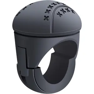 New Generation Silicone Steering Wheel Knob, Anti-Slip Boat Steering Wheel Knob, Universal for Cars, Trucks, Boat, Tractors(Black) KRT-SWK1B