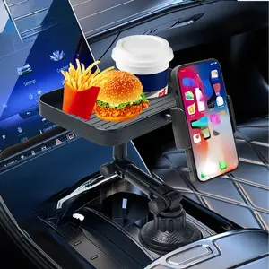 Car Center Console Tray Holder, Car Center Console Table with Phone Holder, Multifunctional Car Storage Rack, Car Interior Accessories for Car Stowing & Tidying, Car Cellphone Mount, Car Phone Holders