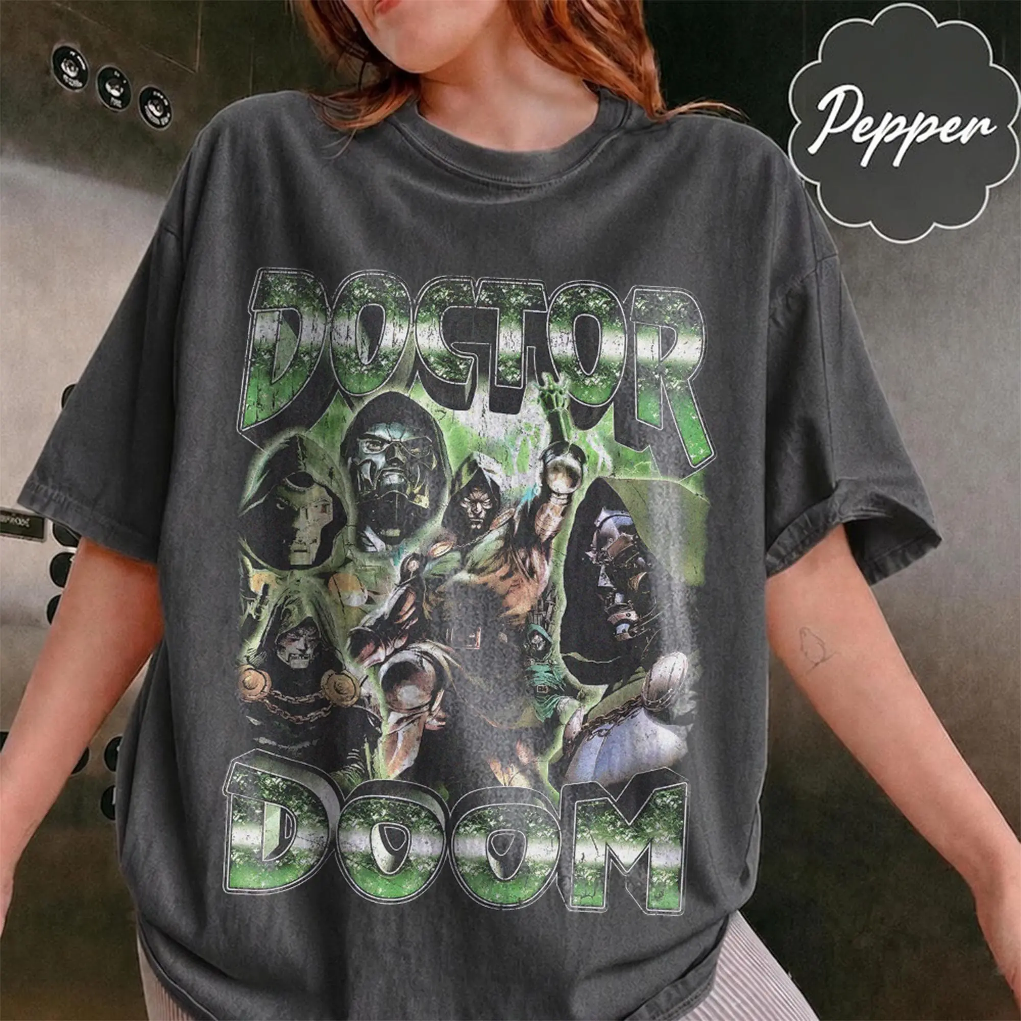 Vintage Doctor Doom Shirt, Retro Villain Tee, Dr Doom Comic Book Graphic T-Shirt, Fantastic Four Superhero Shirt, Gift For  Fan