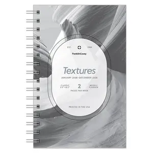 Franklin Planner Textures Weekly Wire-bound Planner Classic Jan 2026 - Dec 2026