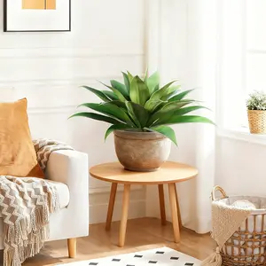 DR.Planzen 28IN Artificial Agave Succulent Plant (Set of 2) – Realistic Faux Succulent for Indoor Outdoor Home Office Decor, Natural Look, Low Maintenance