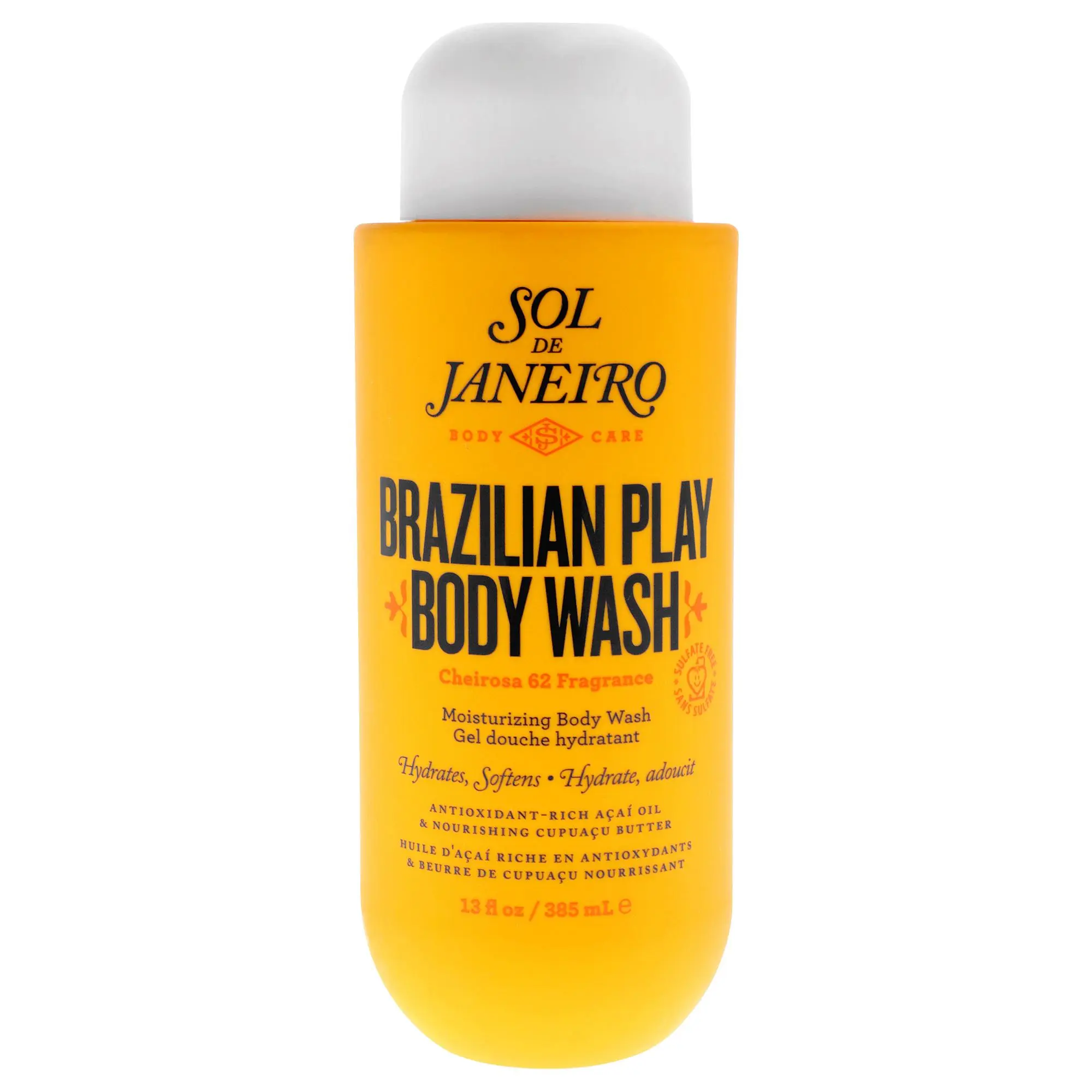 Sol de Janeiro Brazilian 4 Play Luxurious Moisturizing Shower Cream Gel - Unisex Daily Body Care, 13oz
