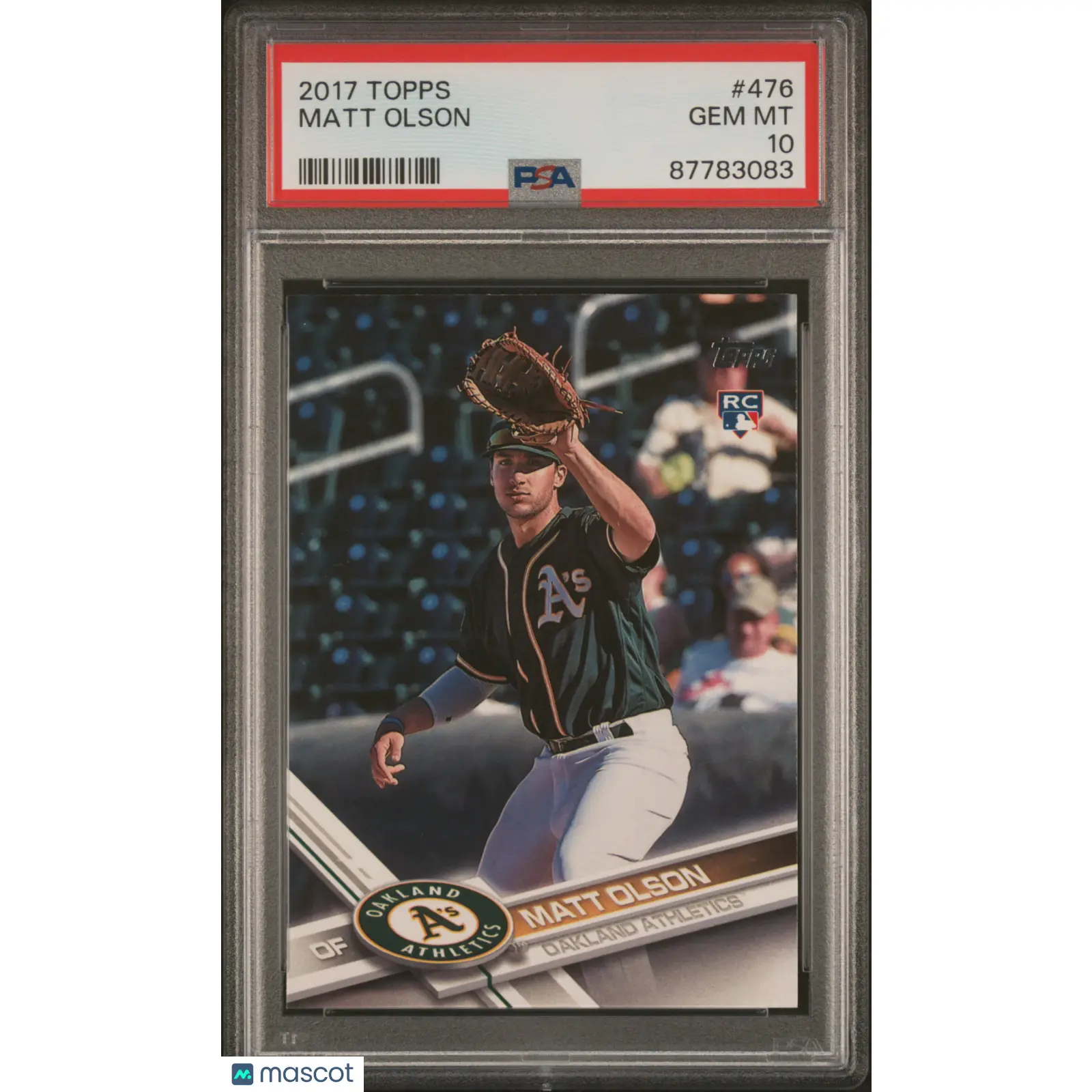 Matt Olson PSA 2017 Topps Baseball #476 10 87783083