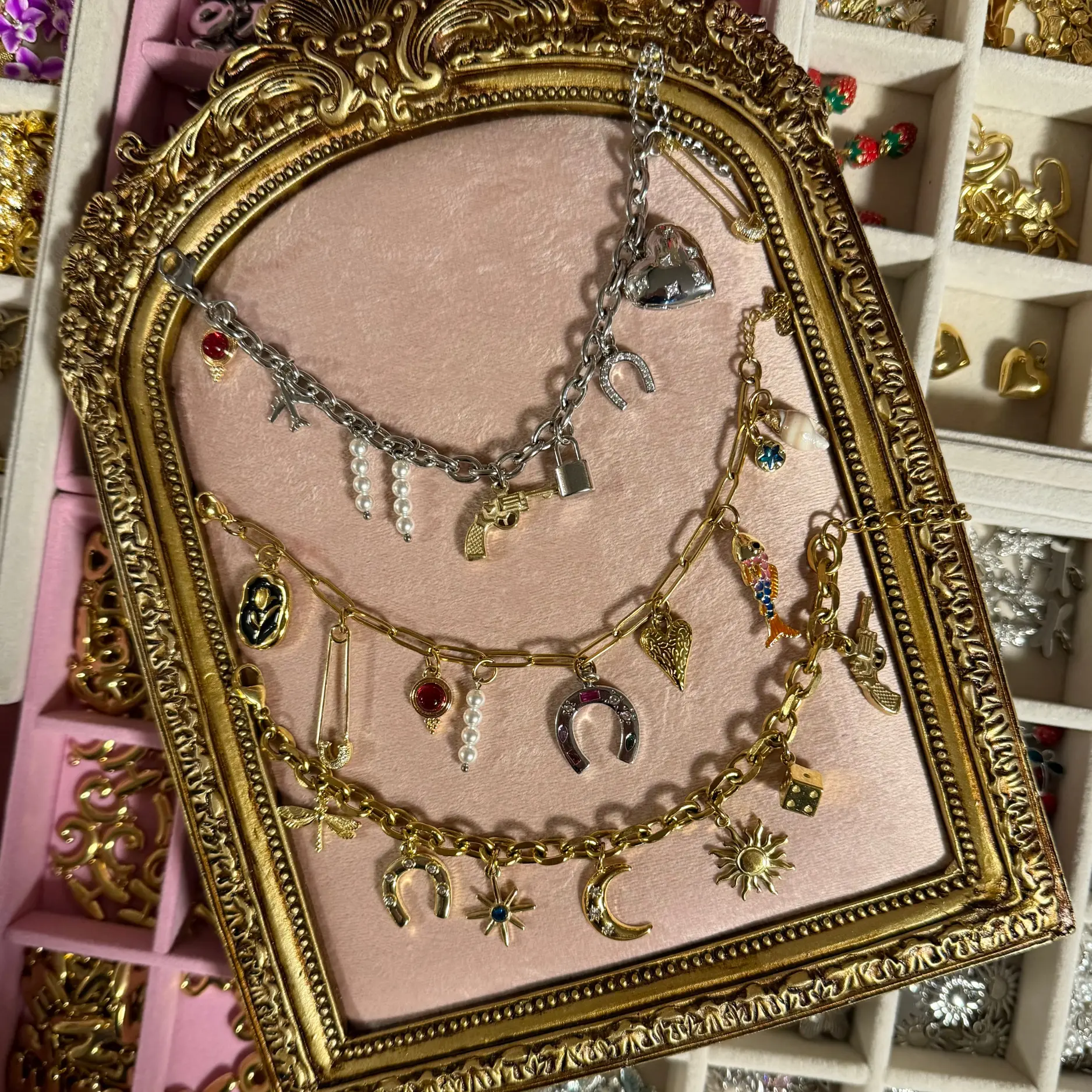 Design Your Own Bracelet - $26 STARTING PRICE INCLUDES ONE CHARM! Customize Your Jewelry with 500+ Charms & a Variety of Stainless Steel Chains