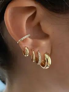 Women's Cubic Zirconia Earrings Set, Versatile Earrings, Daily Wear Jewelry for Women, Elegant Design for Casual & Formal Occasions