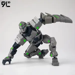 9L3DLu9L3D Lucky13 Dummy13 Tech Jacket Action Figure Toy 3D Printed Articulate Doll Cool Robot Collectible Desktop Ornament
