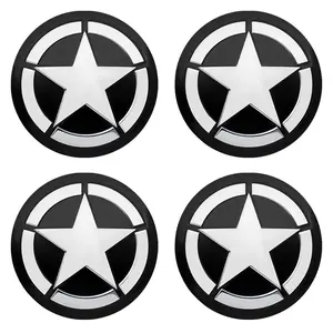 4pcs 56mm Car Styling Wheel Center Hub Caps Cover Rim Sticker Badge For Jeep Renegade Wrangler jk Compass