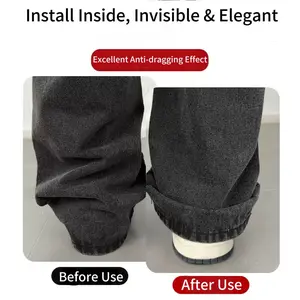 Invisible Leg Clip, Anti-Slip Pant Hem Clips, Convert Pants Long to Short, Fix Dragging Pants, Multi-Functional Book Page Snack Holder