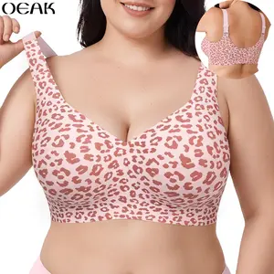 OEAK Pullover Jelly Bras Women Seamless Lift Bra Wireless Push Up No Underwire Full Coverage Plus Bras