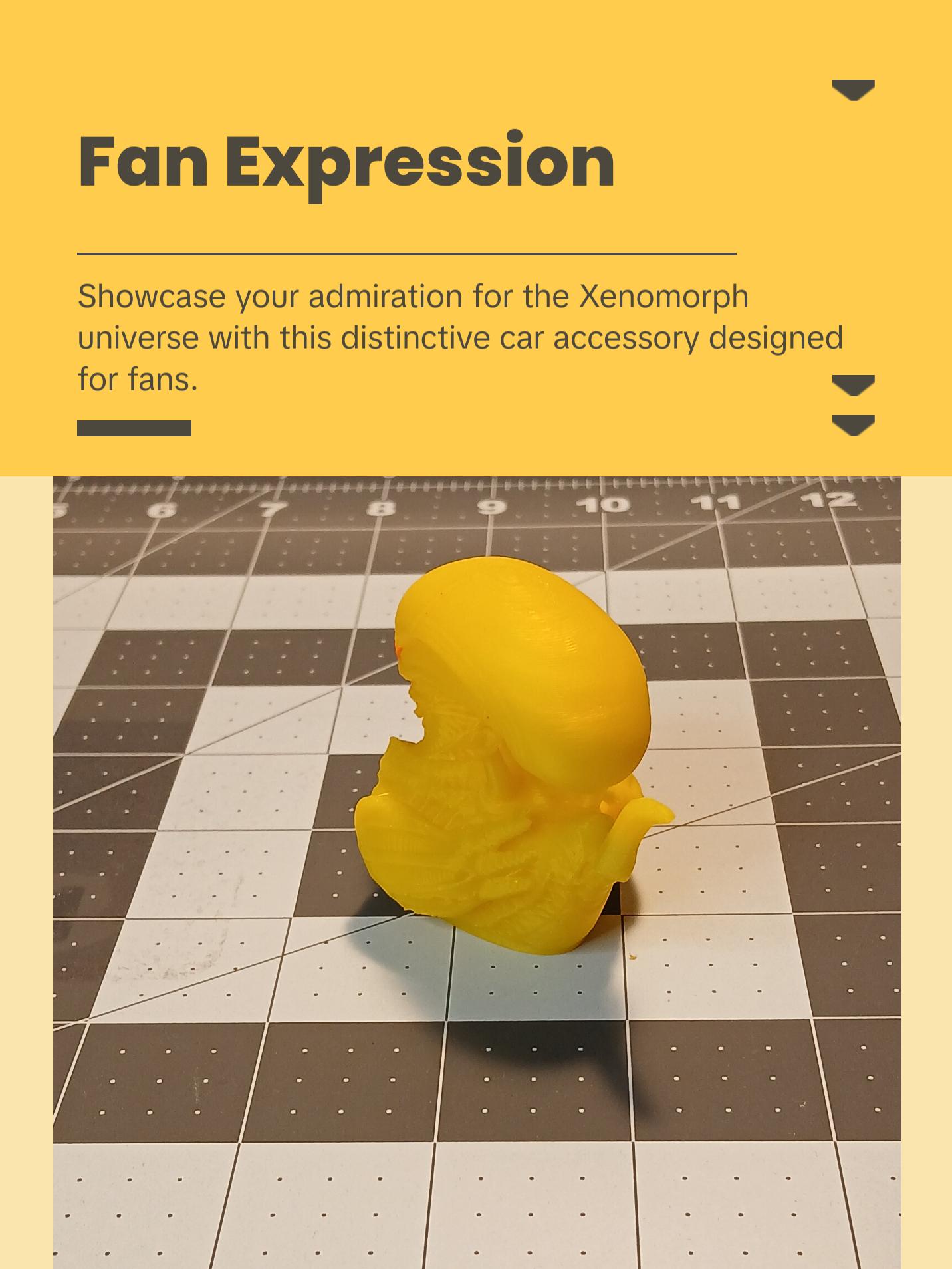 3D Printed Xenomorph Duck Statue Living - Yellow Duck with Orange Beak, Ideal for Decor and Accessories Star Paradise