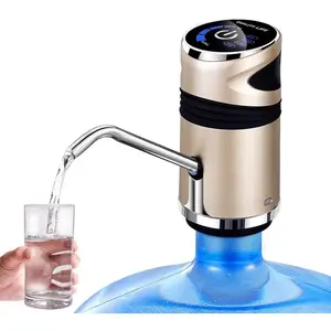 Water Pump for 5 Gallon Jug, Electric USB Charging Universal Water Dispenser with Child Lock and Automatic Off