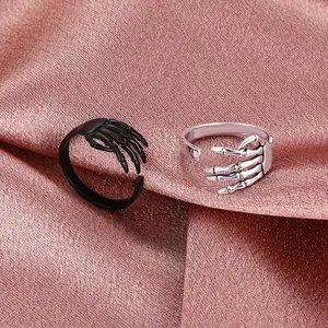 Cold Punk Gothic Adjustable Paw Ring Vintage Metal Old Open Ring