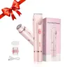 Electric Hair Trimmer, 1 Set Rechargeable 2 in 1 Double Head Hair Removal Device & Accessories, Body Hair Trimmer, Waterproof Hair Trimmer for Women