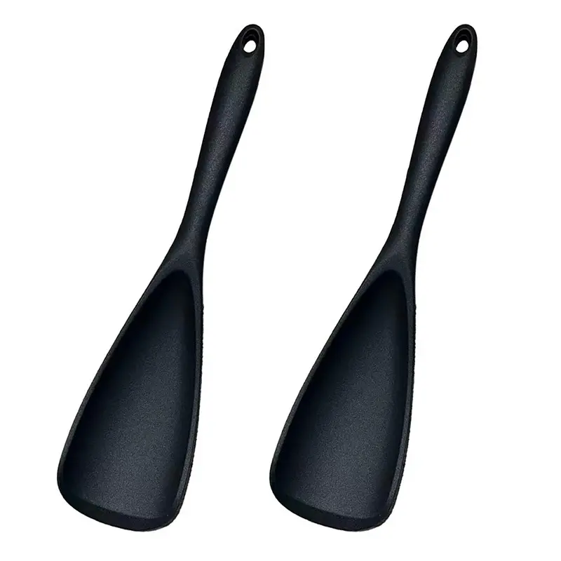 Silicone Duckbill Spatula Kitchen Cooking Turner Nonstick Heat Resistant One Piece Kitchen Utensil Salad Spatula for Frying Baking