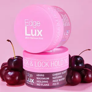 Lux Collection Edge Lux 48 Hour Maximum Hold Edge Tamer Cherry Scented Conditioning Gel for Strong Lasting Hold & Moisturize