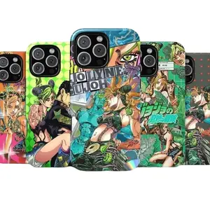 Anime Jolyne Cujoh Case Dual Shell Phone Case Cover Compatible with iPhone X, 11, 12, 13, 14, 15, 16, 17 Plus Pro Promax & SS Galaxy S21-25 Series