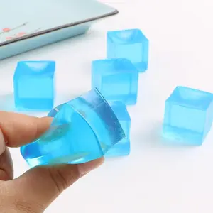 Ice Cube Shaped Stress Balls, 10pcs Funny Fidget Stress Relief Toy for Gift, Squeezy Sensory Cubes for Teens & Adults, Decompression Squeeze, Sensory Stress Reliever, Stress Relieving Accessory