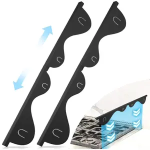 Stainless Steel Stove Gap Cover, Adjustable Kitchen Counter Side Gap Filler, Replacement Parts, 2 Pieces, 13.8 to 27.5 Inches