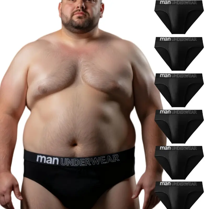 8-Pack Men's Seamless Breathable Comfort Stretch Elastic Casual Fitted Briefs, Fashion Sporty Athletic Stretchy Casual Underwear, Sportswear, Available in Plus Size, All Seasons Wear