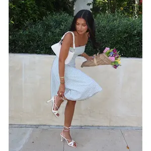 Sunny Day Cutie Gingham Midi Dress