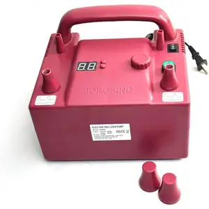 Balloon Pump, Air Inflator Pump 5 inch Round Latex Balloon Pump Balloon Machine Speed Time Controller,Pink