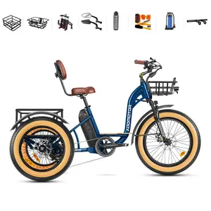 ADDMOTOR Grandtan II Electric Tricycle for Adults, UL2849 Certified, 750W Rear Drive Motor Etrike, 85MI, 48V 20Ah Battery, 3 Wheel Electric Bikes with Suspension & Differential & Parking Brake, 22 MPH