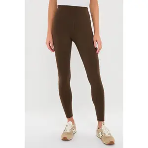 Chocolate Brown High Rise Compression Spandex MacKenzie Legging