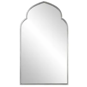 Moroccan Style Silver Mirror