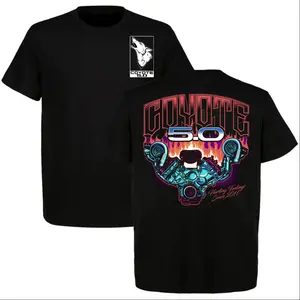 Ford Coyote 5.0 Twin Turbo Engine Graphic T-Shirt, Mustang V8 Performance Tee, Muscle Car Racing Shirt, Gearhead Gift for Men USA summerwins