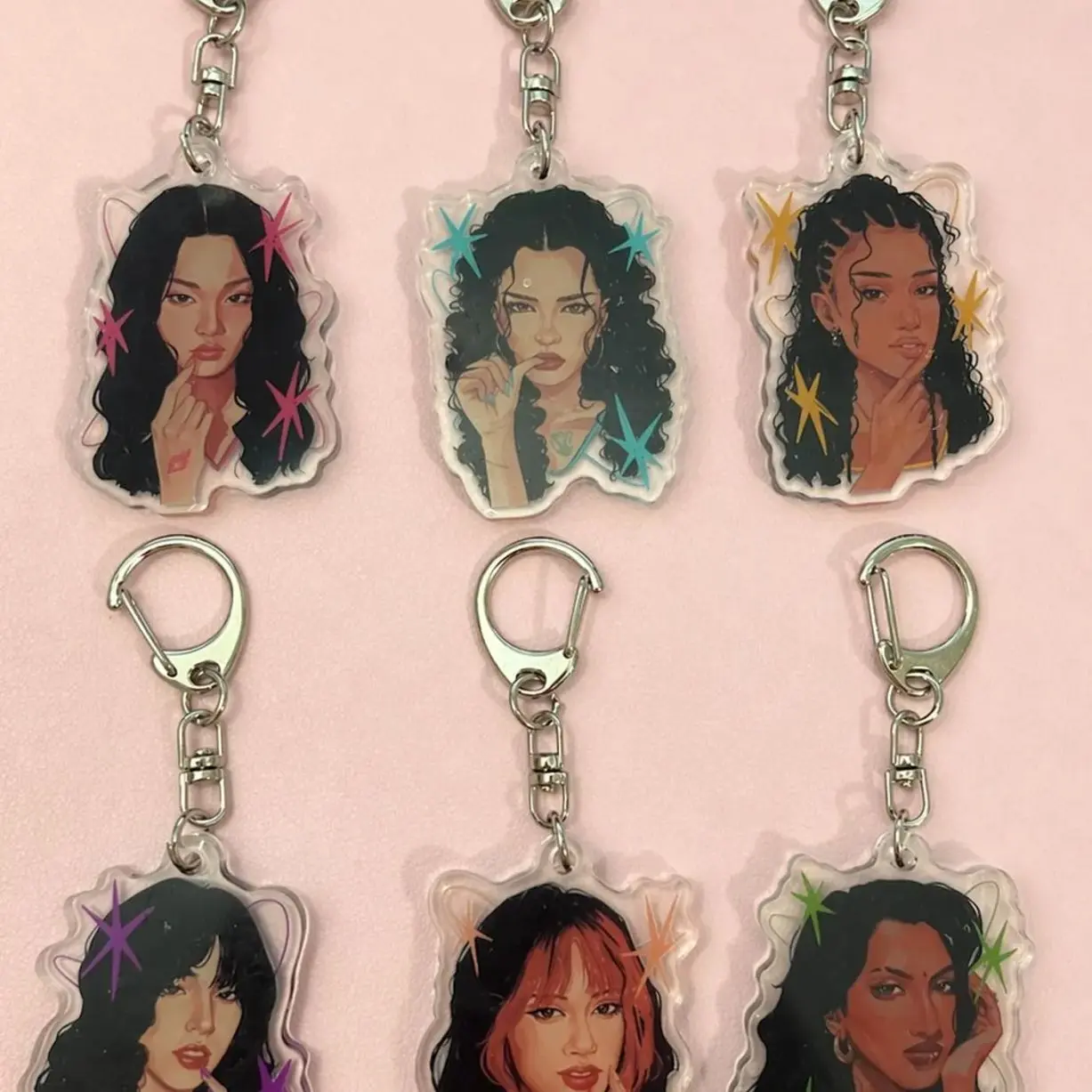 Katseye acrylic keychain