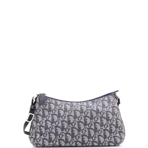 Pre-owned Dior Canvas Plain Shoulder Bags Christian Vintage Trotter Pochette Shoulder Bag Diorissimo Canvas Small by Rebag