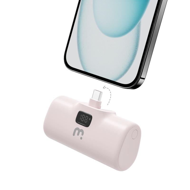 MyBat Pro 5000mAh USB-C Portable Quick Charging Power Bank with Stand Plug Go 20W Fast Charge LED Display