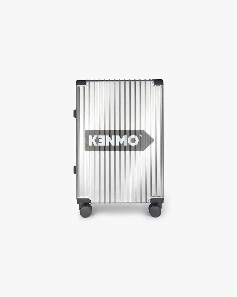 Silver Hardcase Luggage | 24 inch Wide Handle & Logo