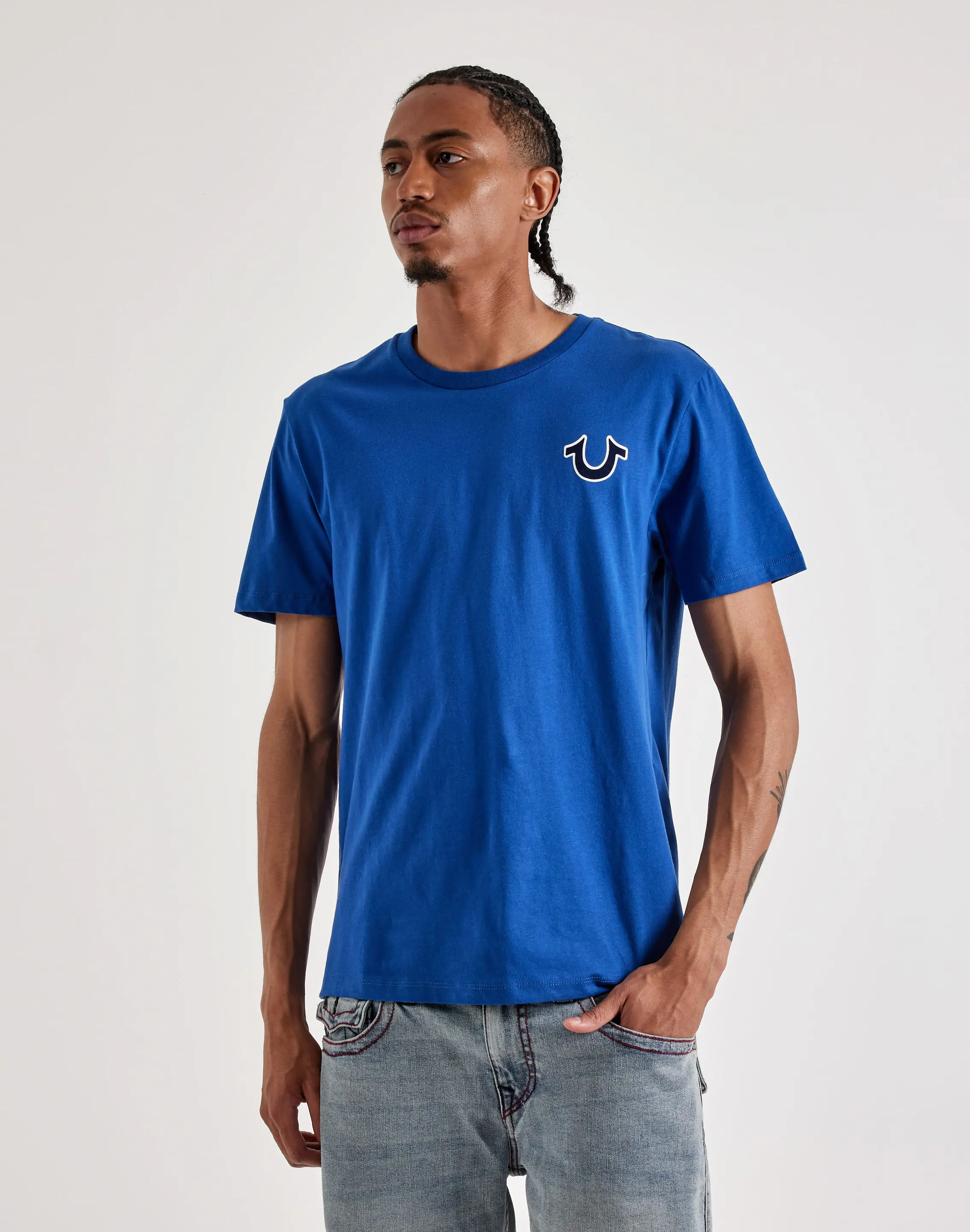 Mens True Religion Buddha Logo Tee