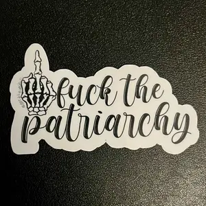 F the Patriarchy Waterproof Stickers