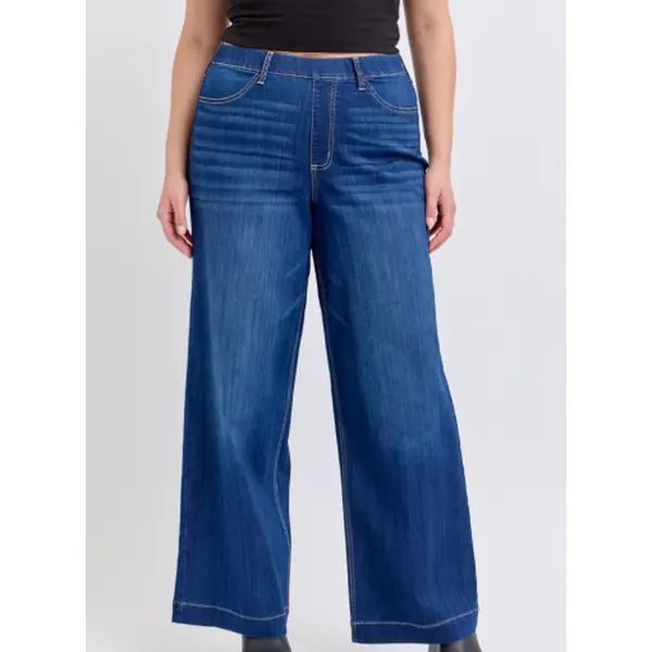Lightweight  High Rise Medium Wash Cello Flare Denim Jeans