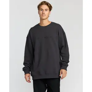 Iconic Emboss Crewneck Sweatshirt - Black