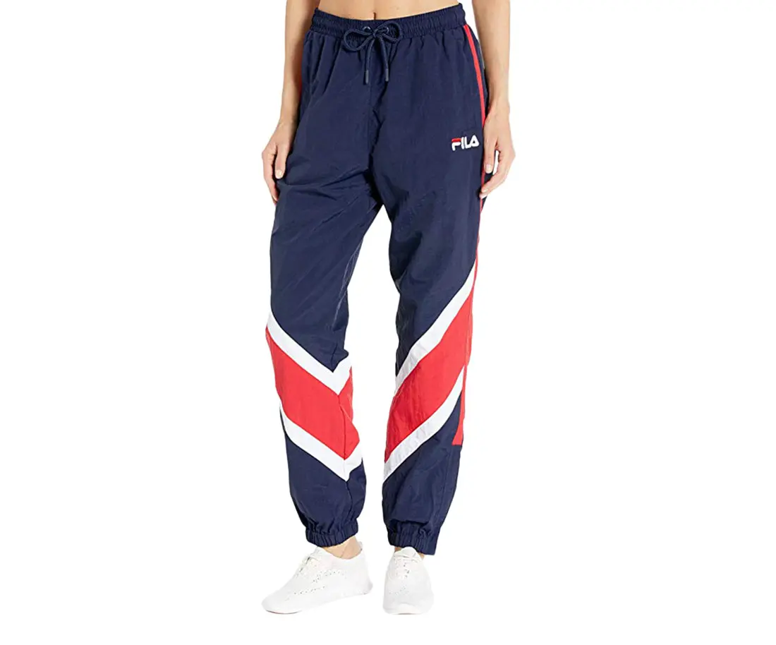 Female Fila Esme Wind Loose-Fitting Sporty Pants for Athletes, XS Size Women's Active Bottoms