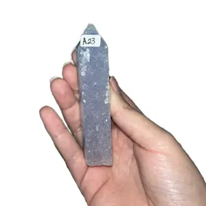 Druzy Blue Lace Agate Towers