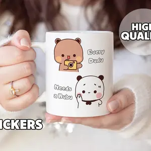 Cute Dudu & Bubu Mug - Every Dudu Needs a Bubu, Gift for Her, Gift for Him, Panda Bear, Couple Mug, Special Gift, Unique Mug Gift, Valentine