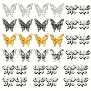 108 pieces of retro alloy butterfly-shaped spacer beads, suitable for DIY jewelry-making items, handmade bracelets, necklaces, earrings, pendants and other handmade products.