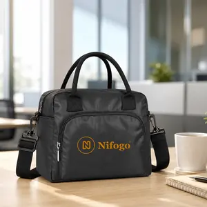 Nifogo 11 L Unisex Insulated Lunch Bag | Water Resistant & Reusable | Portable Cooler Tote for Work & Picnic